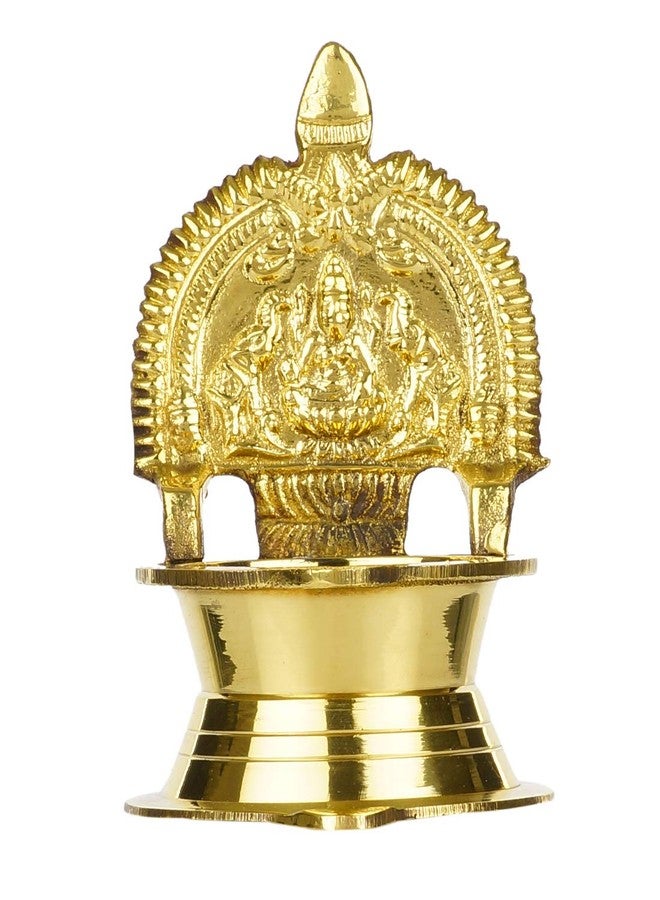 SH Retail Brass Kamakshi Oil Diya (Gold_2.7 Inch X 2.7 Inch X 4.3 Inch) - Image 4